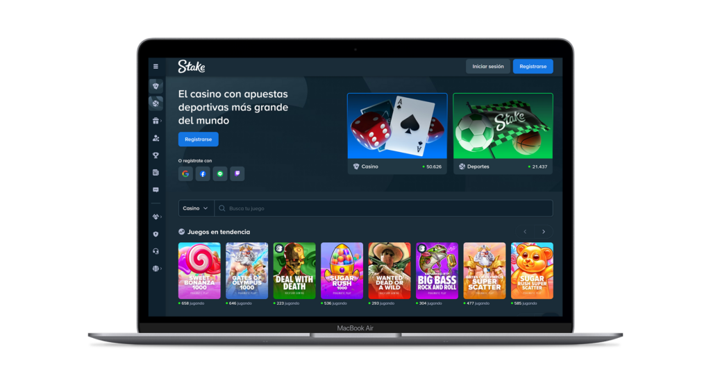 Página oficial de Stake Casino España